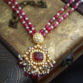 Meher sterling silver Polki Necklaces